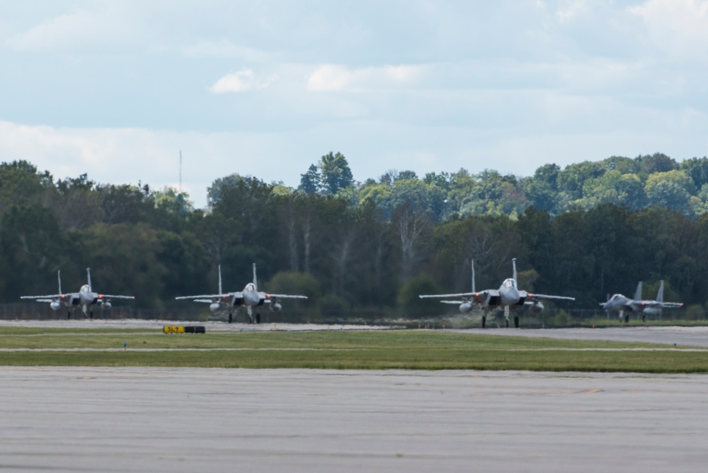 F15 Aircraft use Wright-Patterson AFB as Safe Haven