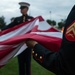 U.S. Marines sound the colors and taps in the evening