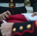 U.S. Marines sound the colors and taps in the evening