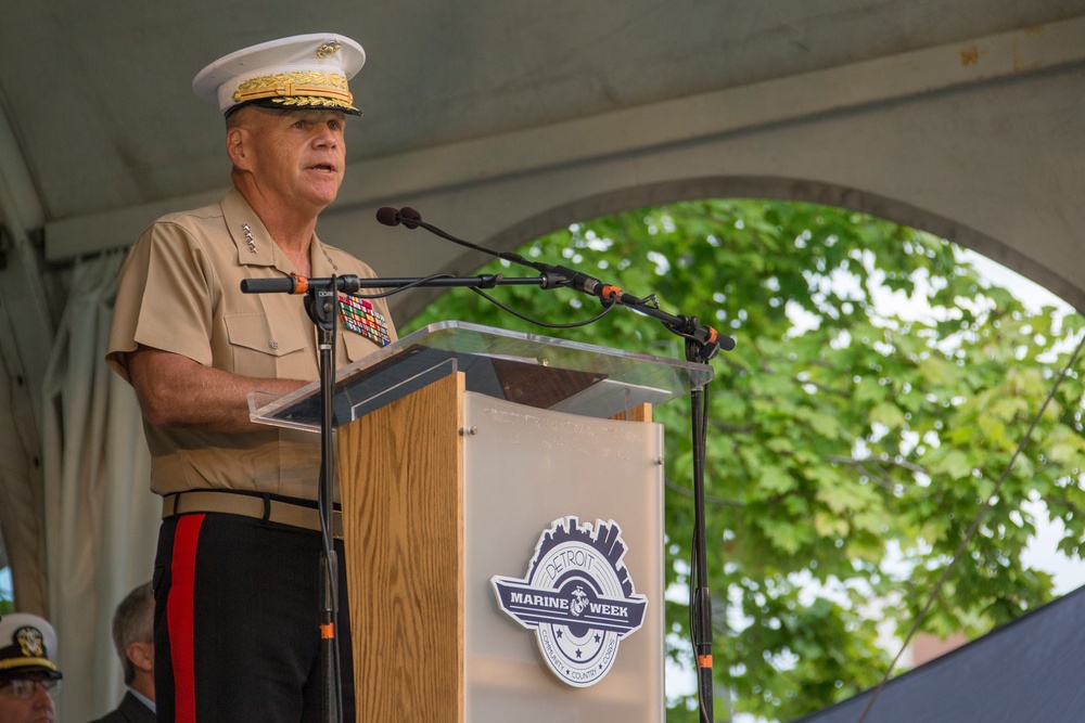 CMC Speaks at Marine Week Detroit Opening Ceremony