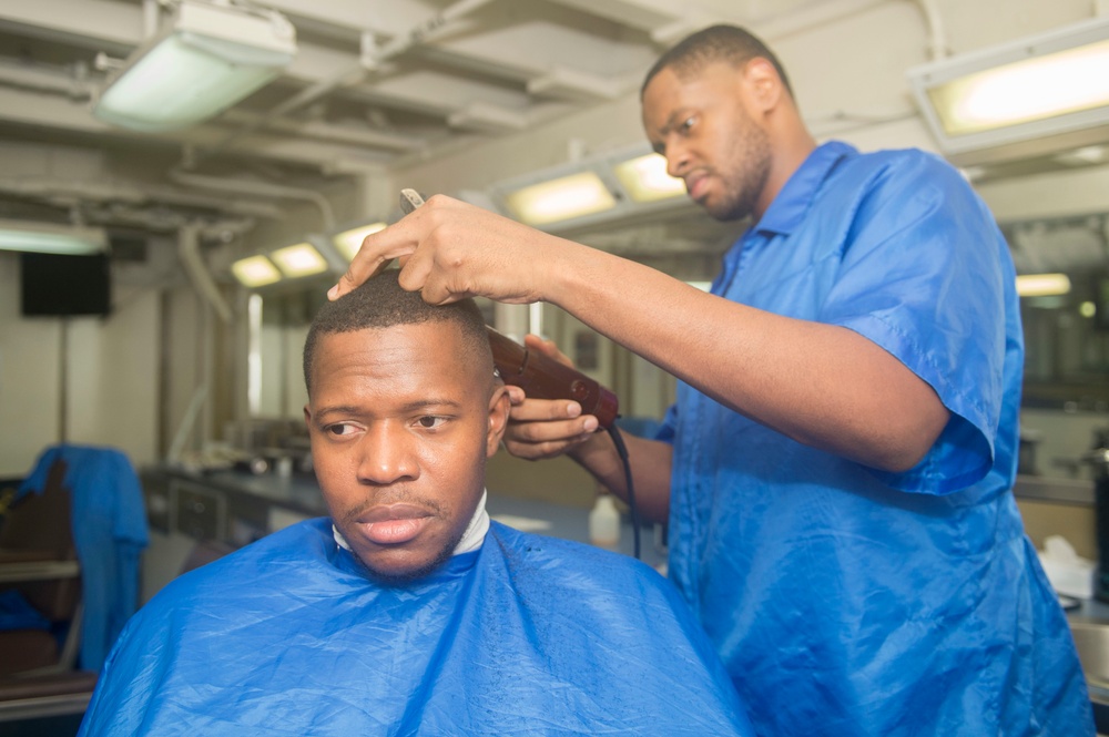 Barbershop Aboard Nimitz