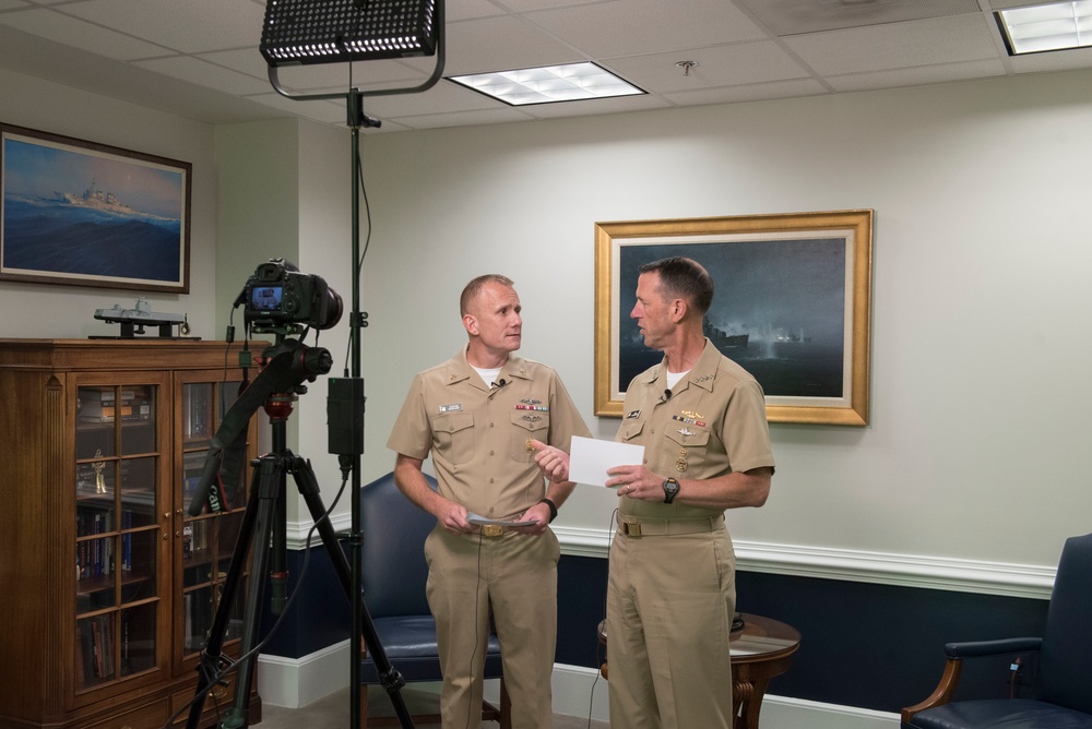 CNO, MCPON Conduct Facebook Live All-hands Call.
