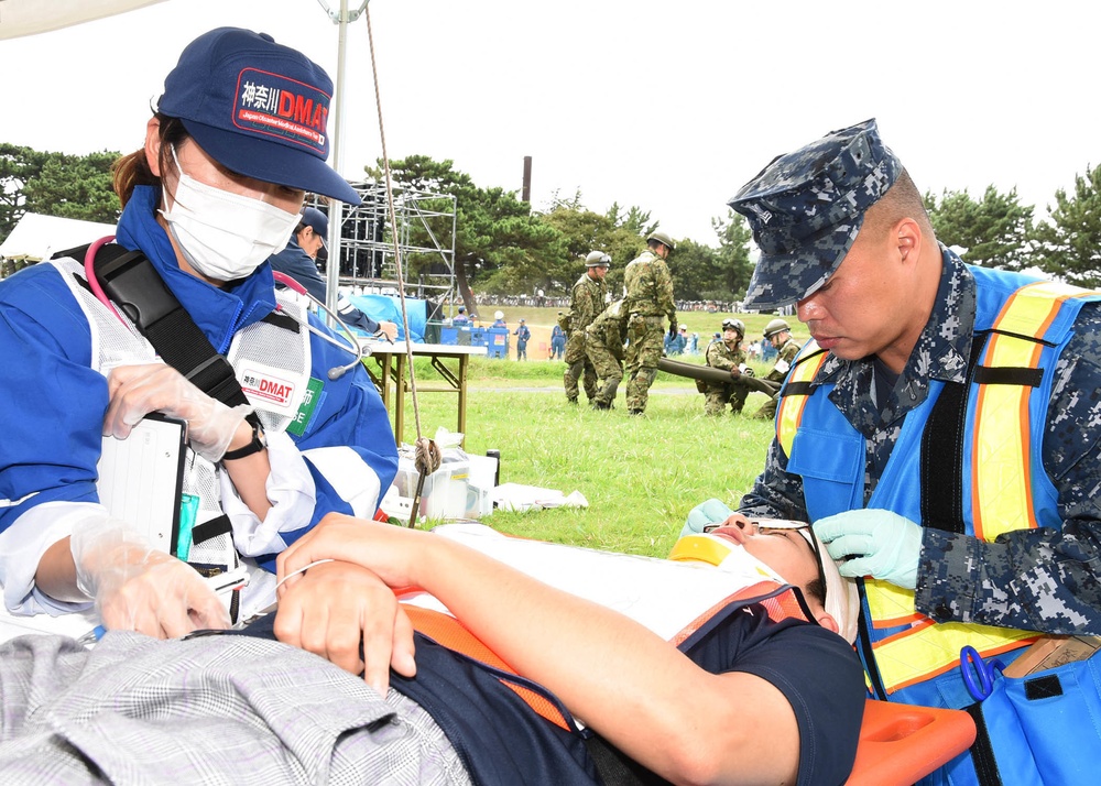 USNH YOKOSUKA EMERGENCY RESPONSE TEAM SUPPORTS KANAGAWA’S “BIG RESCUE” JOINT MASS CASUALTY AND EARTHQUAKE DRILL