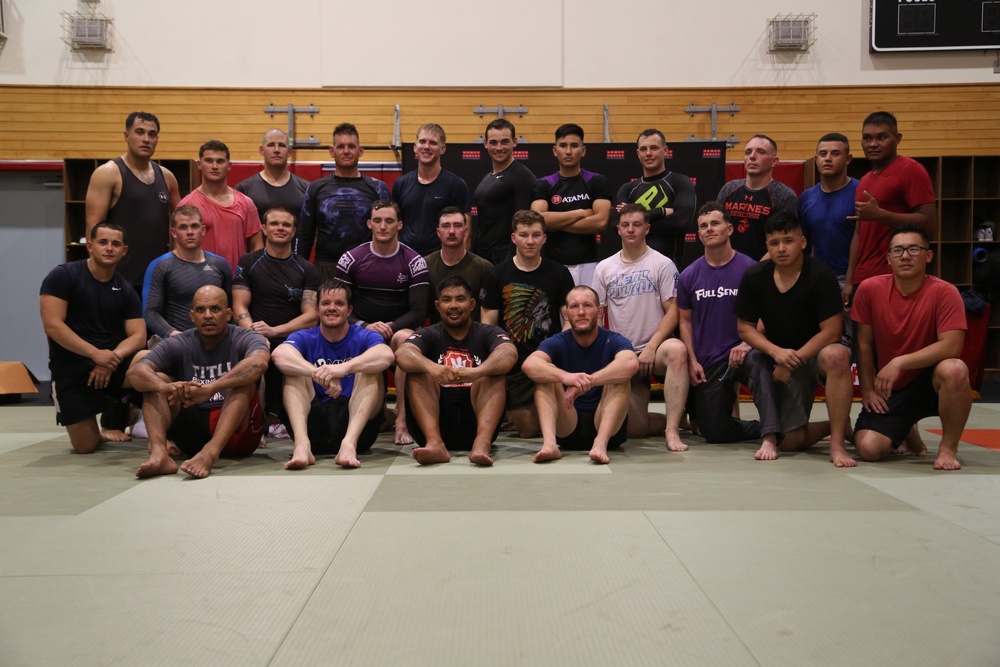 MMA Fighters Host Clinic aboard Camp Hansen