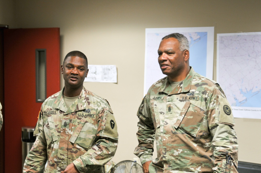 CSM John Sampa visits JTF 56
