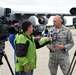 Capt. Conner speaks with media as he and his team prepares to deploy in support of Hurricane Irma