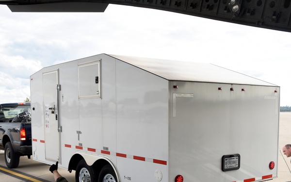 269th Combat Communications Squadron prepares to deploy to St. Croix, U.S. Virgin Islands, in support of Hurricane Irma relief.