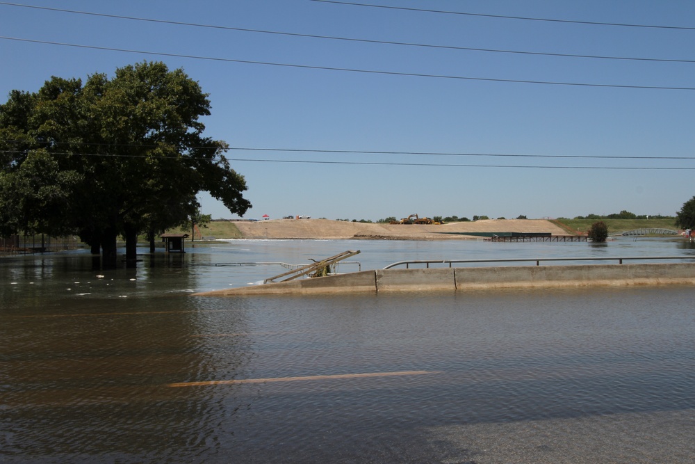 Water over Highway 6