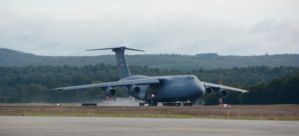 Final C-5A Galaxy 0461 take-off