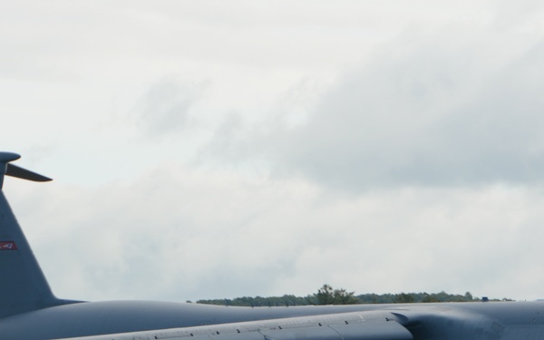 0461, the final C-5A Galaxy, departs Westover ARB on final flight