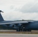 0461, the final C-5A Galaxy, departs Westover ARB on final flight