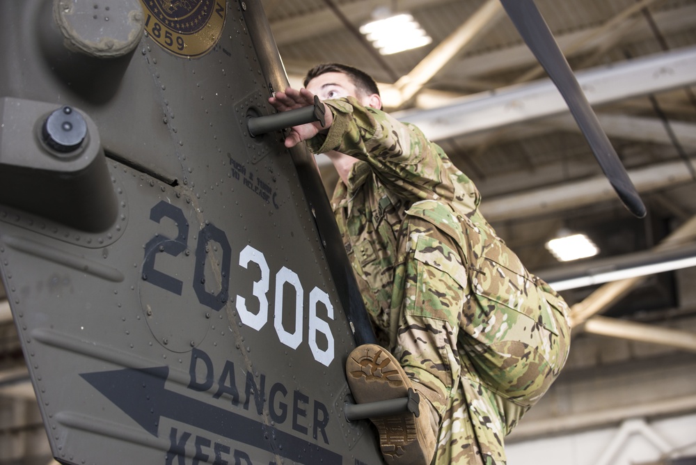 1-111th Aviation prepare aircraft for medical evacuations