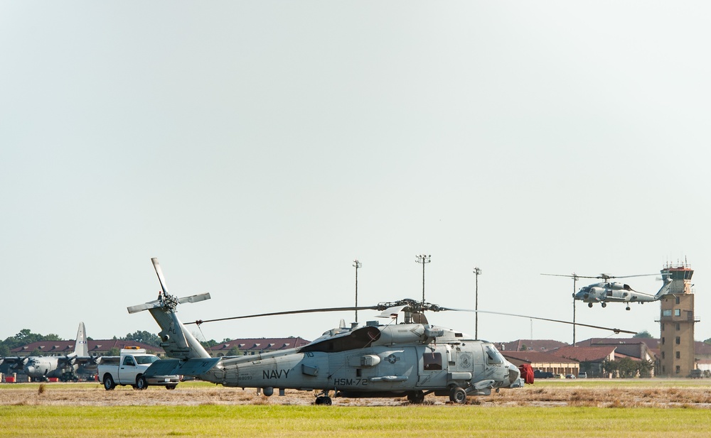 NAS Jacksonville Helicopters Evacuate to Maxwell