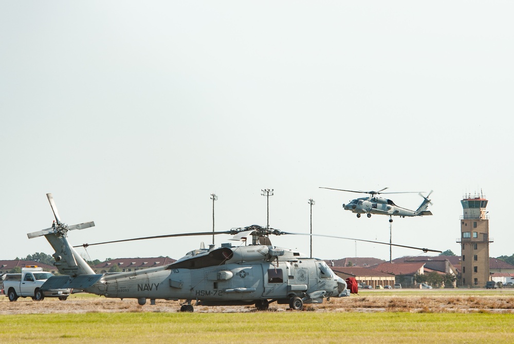 NAS Jacksonville Helicopters Evacuate to Maxwell