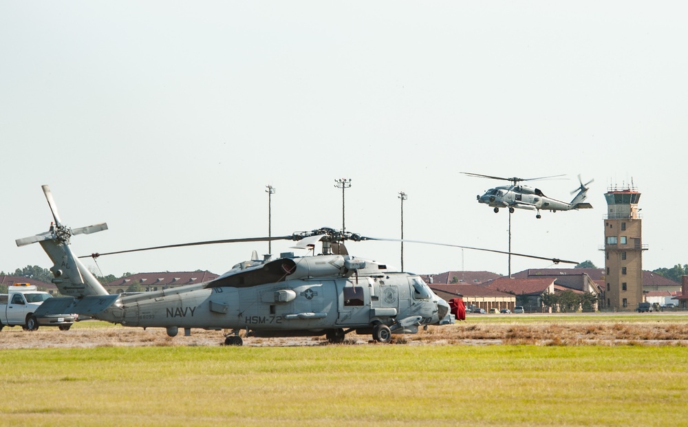 NAS Jacksonville Helicopters Evacuate to Maxwell