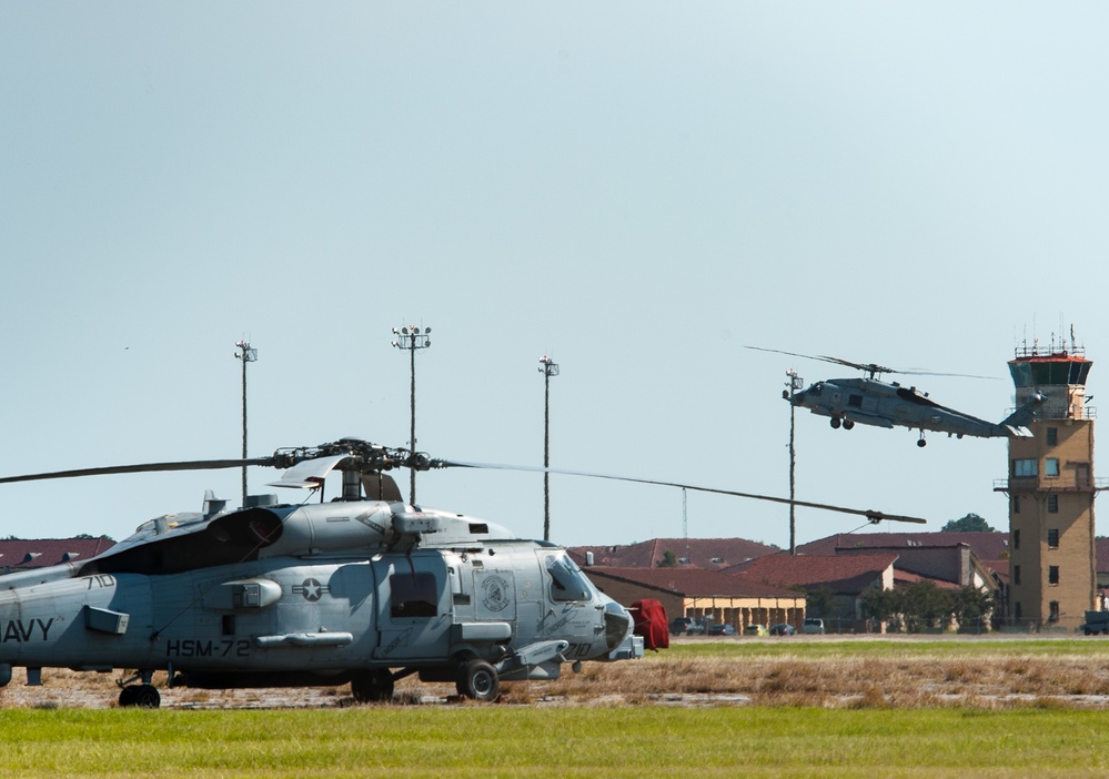 NAS Jacksonville Helicopters Evacuate to Maxwell