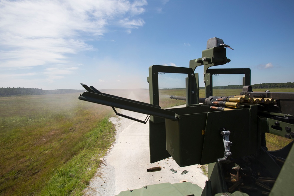 Aiming for excellence: Motor T Marines shoot Gunnery Table five range