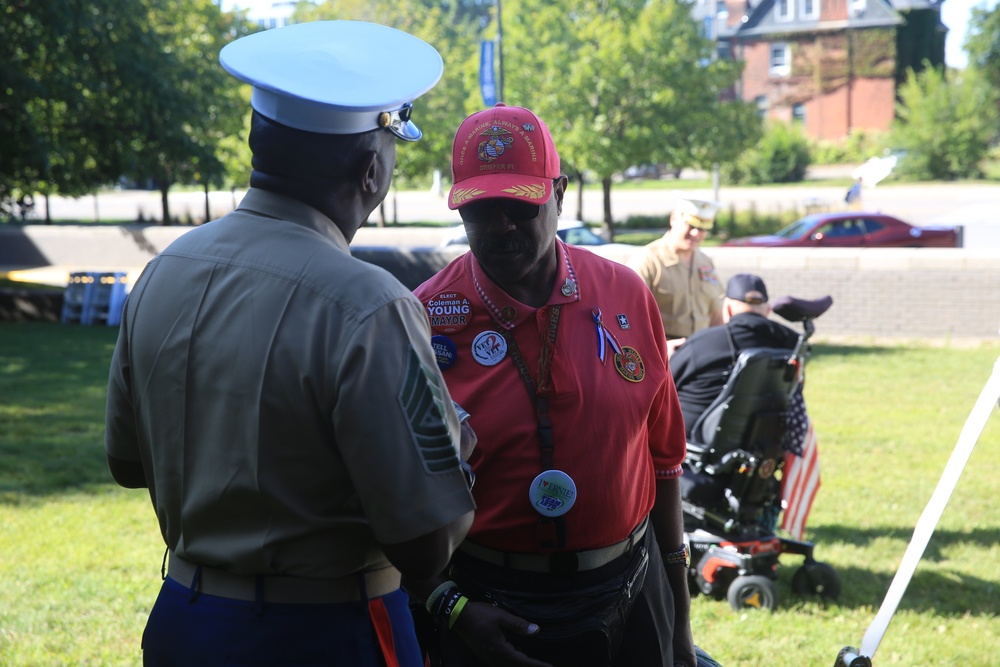 Marine Week Detroit Marines Visit Veterans at VA Hospital