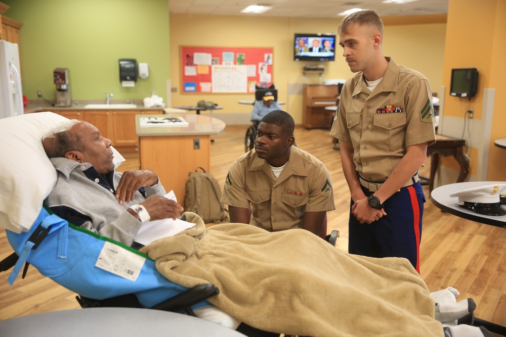 Marine Week Detroit Marines Visit Veterans at VA Hospital