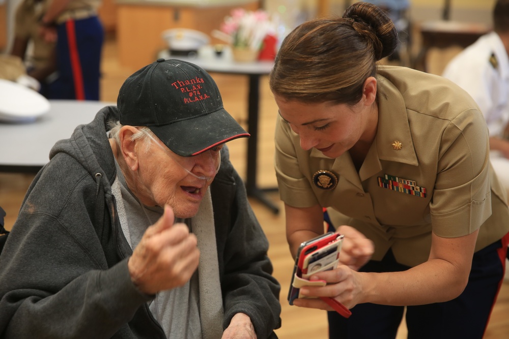 Marine Week Detroit Marines Visit Veterans at VA Hospital