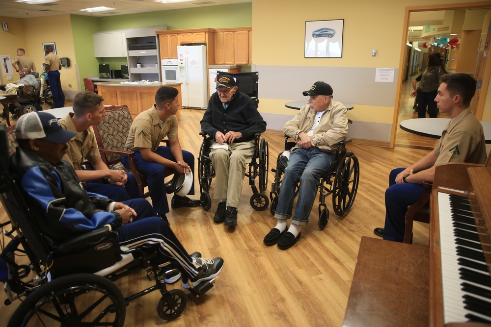 Marine Week Detroit Marines Visit Veterans at VA Hospital