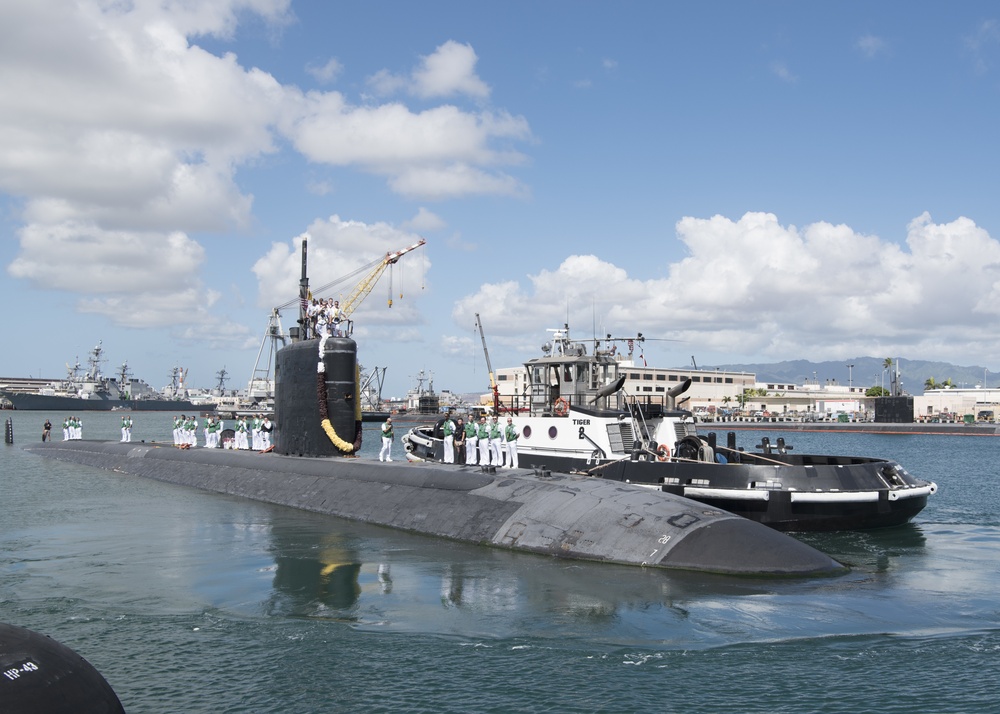 USS Cheyenne Returns From Deployment