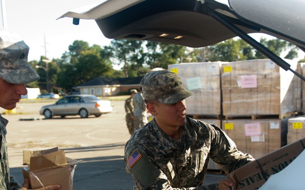 Oklahoma National Guardsmen support the Texas National Guard with Hurricane Harvey relief