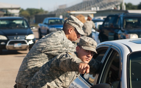 Oklahoma National Guardsmen support the Texas National Guard with Hurricane Harvey relief