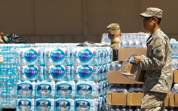Oklahoma National Guardsmen support the Texas National Guard with Hurricane Harvey relief