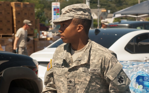 Oklahoma National Guardsmen support the Texas National Guard with Hurricane Harvey relief