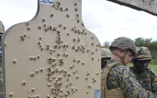 SPMAGT-CR-AF LCE Marines Train Ugandan Soldiers
