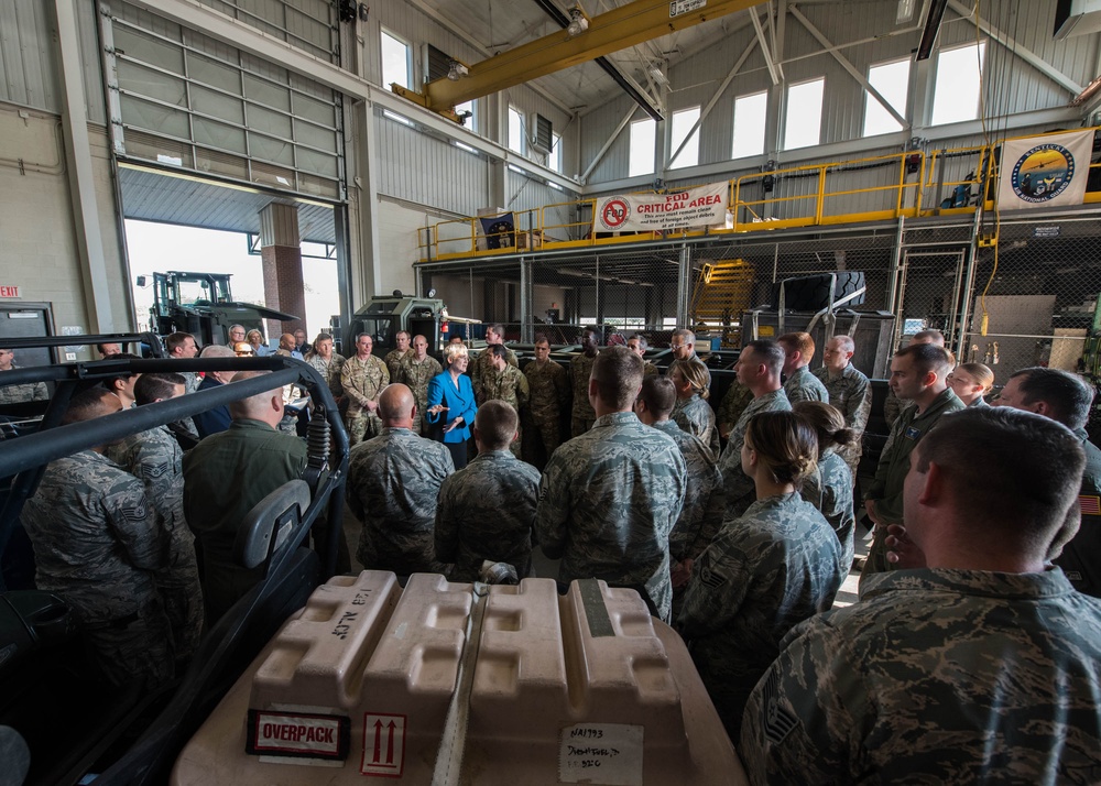 Secretary of the Air Force priases Kentucky Air Guardsmen for hurricane rescue operations