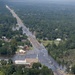 Aerial View of Port Arthur and Beaumont Texas after Hurricane Harvey