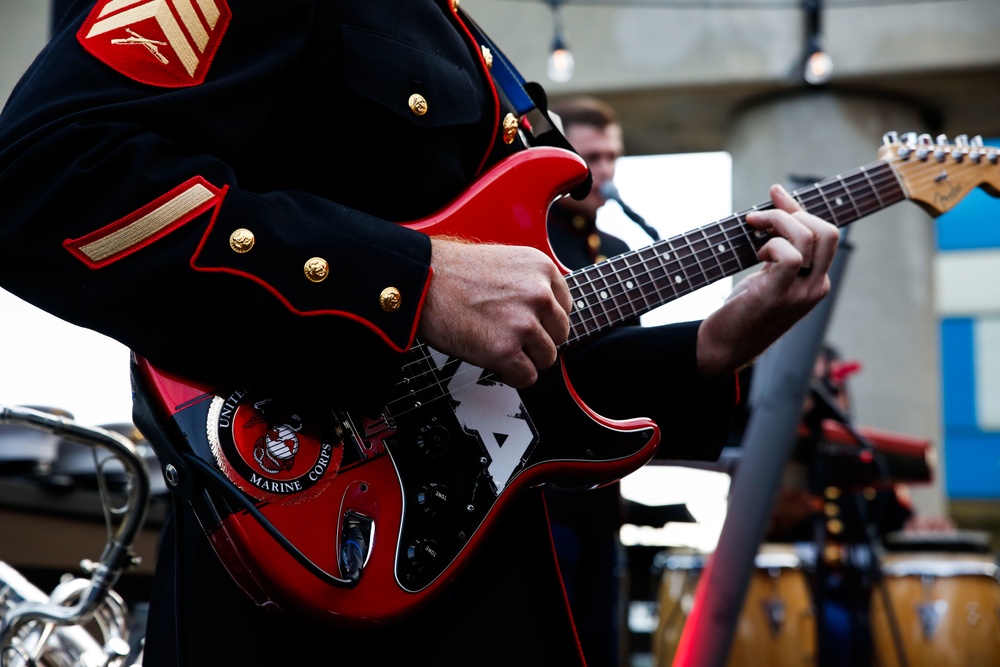 Marine Band San Diego Performs in Downtown Detroit