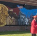 The mural is unveiled at Monford Point Detachment 158