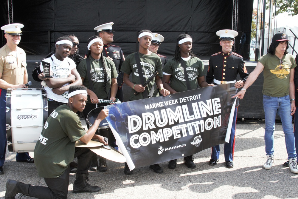 Marine Week Detroit Drum line Competition