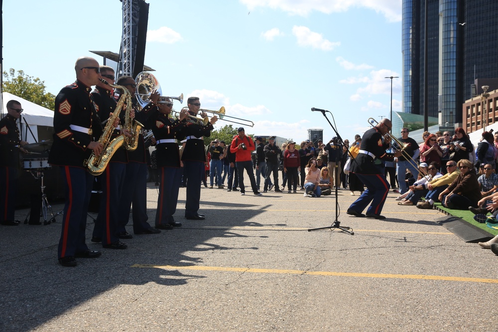 Marine Week Detroit Drumline Competition