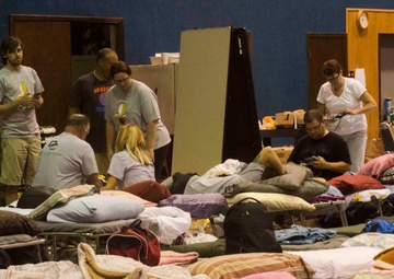 Soldiers and civilians take up residence at Port Neches' First Baptist Church