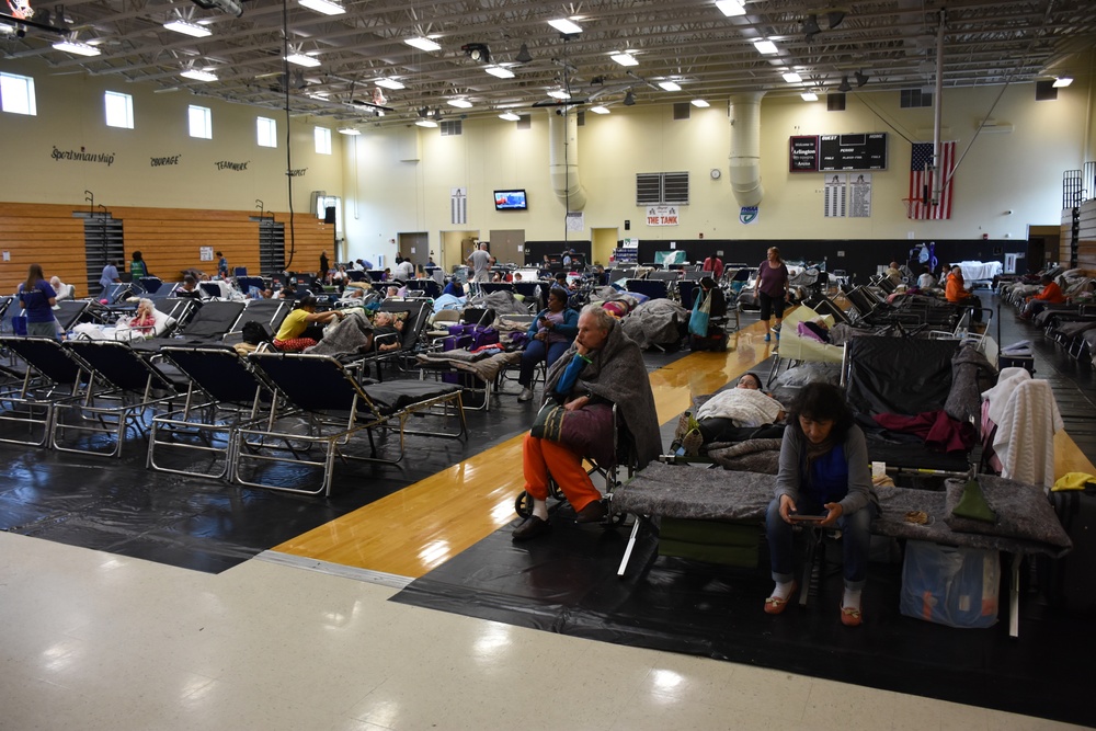 Florida Guardsmen Shelter Civilians From Hurricane Irma