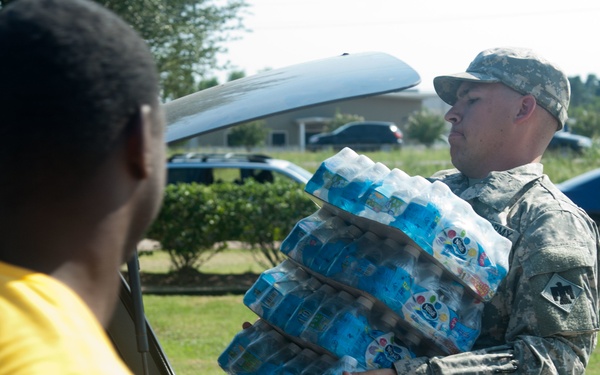 Oklahoma National Guardsmen support the Texas National Guard with Hurricane Harvey relief