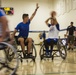 Participants in the Air Force Wounded Warrior Program engage in friendly matches