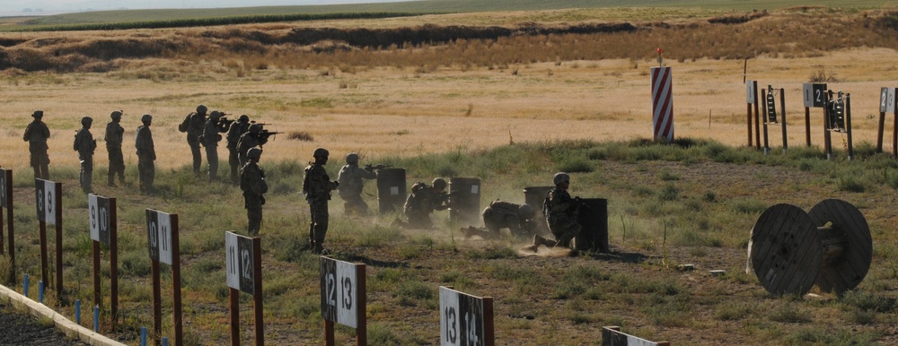National Gaurd Infantry conducts contact, cohesion, communication training