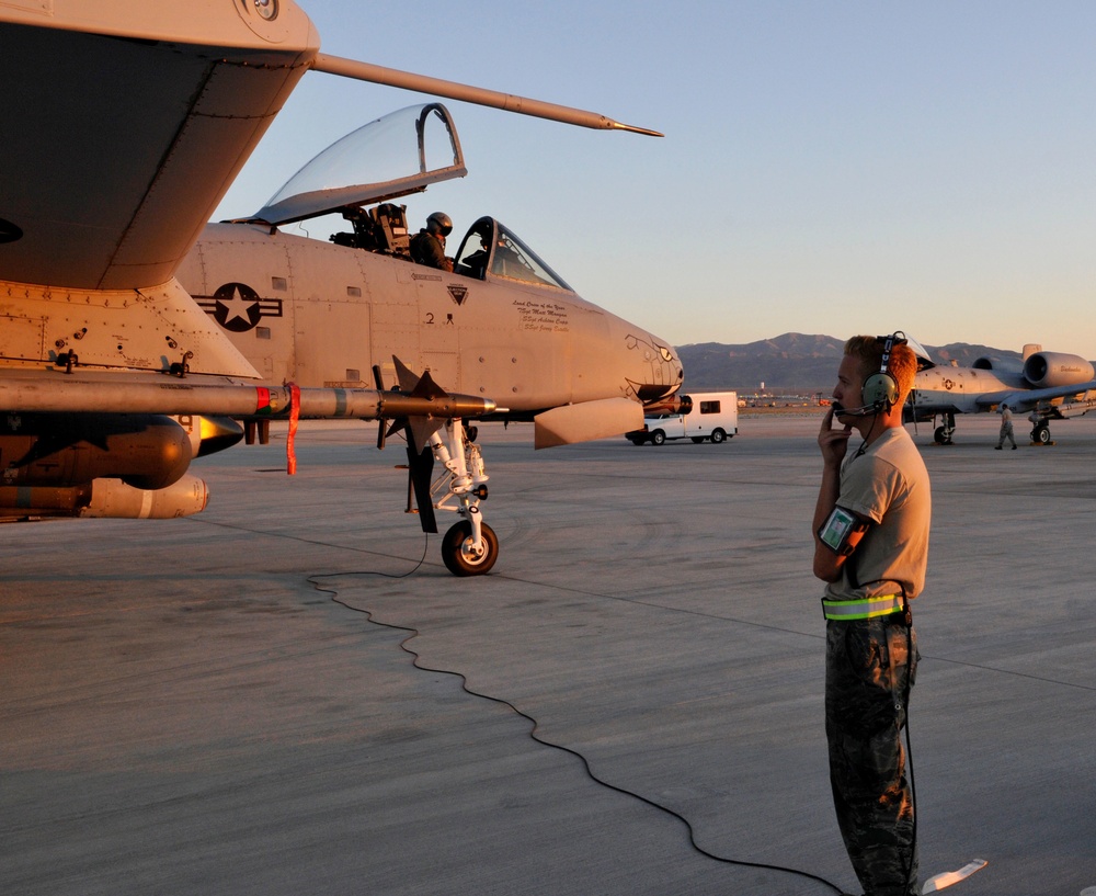 The early bird launches the A-10 at Green Flag-West