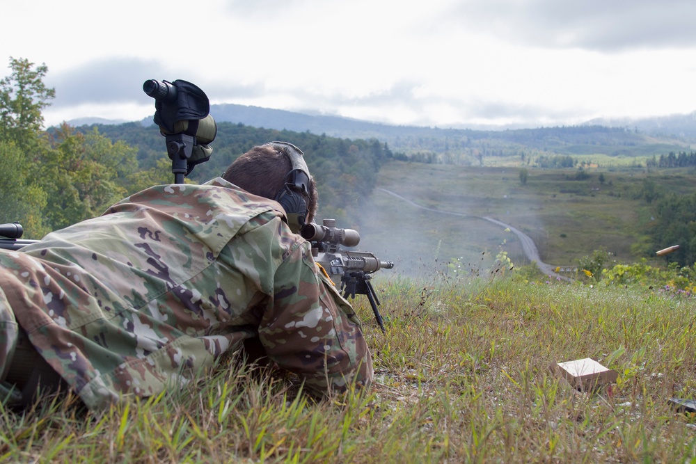 Soldier Fires M110 SASS at TAG Match
