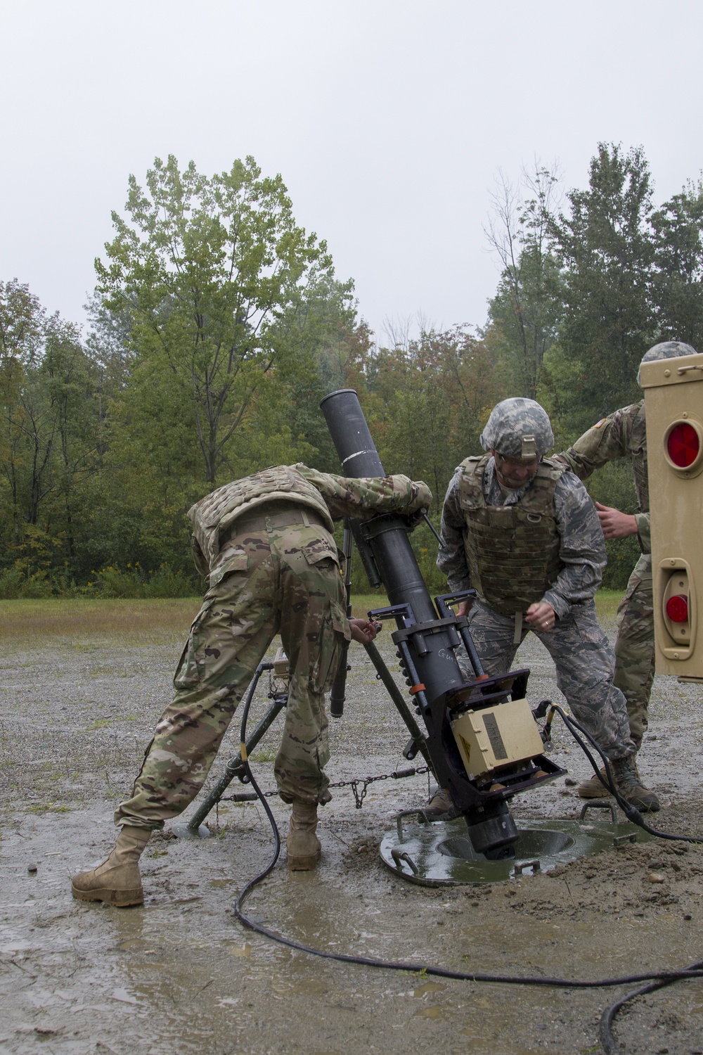 Adjutant General Loads Mortar System