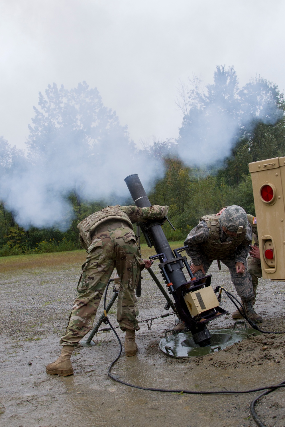 Adjutant General Loads Mortar System
