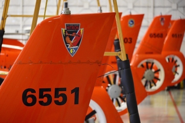 Coast Guard aircrews pre stage aircraft in Mobile, Alabama, in preparation for Hurricane Irma response