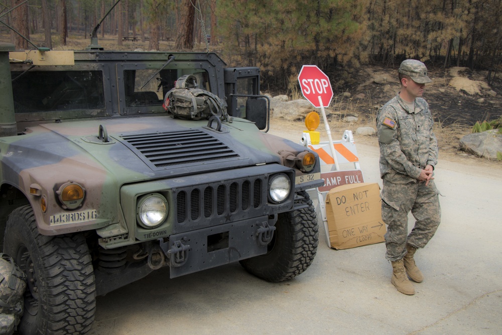 Montana National Guard Soldiers assist with Lolo Peak Fire