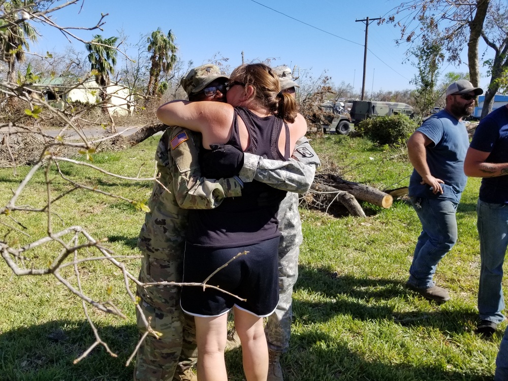 Oklahoma National Guardsmen support the Texas National Guard with Hurricane Harvey relief