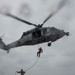 Marines assigned to the 31st MEU take part in a helicopter rope suspension technique (HRST) exercise.
